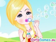 Игра Девочка и мыльные пузыри Игра Девочка и мыльные пузыри