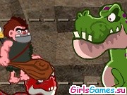 Игра Пещерный человек против динозавров
