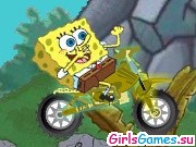 Игра Спанч Боб на мотоцикле