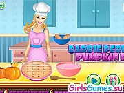 Игра Барби и пирог из тыквы Игра Барби и пирог из тыквы