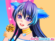 Игра Платье для девушки-кошки Игра Платье для девушки-кошки
