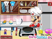 Игра Марио готовит еду