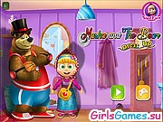 Игра Маша и медведь одевалка Игра Маша и медведь одевалка